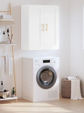 VidaXL Wandkast 69,5x34x90 cm bewerkt hout wit