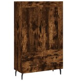 VidaXL Hoge kast 69,5x31x115 cm bewerkt hout gerookt eikenkleurig