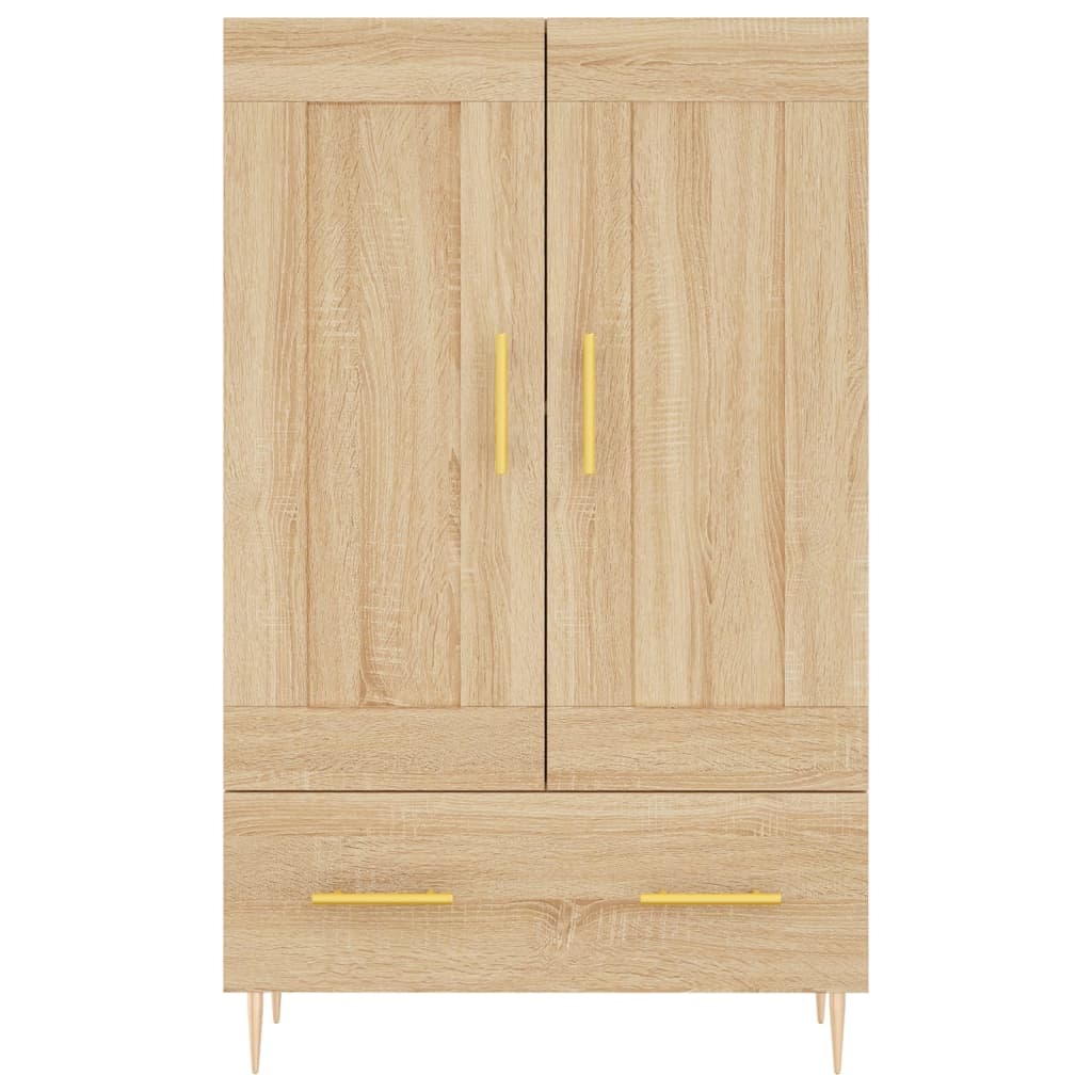 VidaXL Hoge kast 69,5x31x115 cm bewerkt hout sonoma eikenkleurig