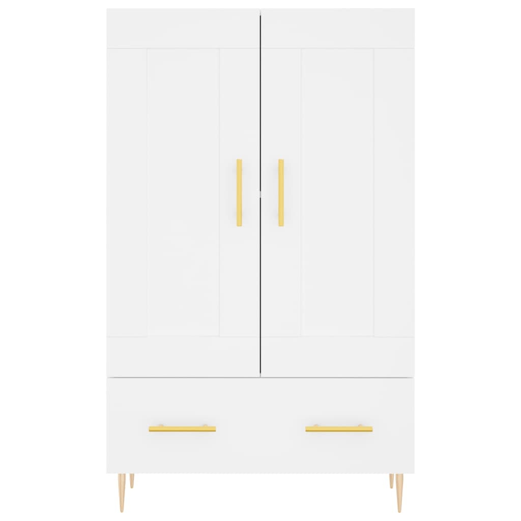 VidaXL Hoge kast 69,5x31x115 cm bewerkt hout wit
