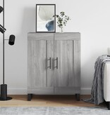 VidaXL Dressoir 69,5x34x90 cm bewerkt hout grijs sonoma eikenkleurig