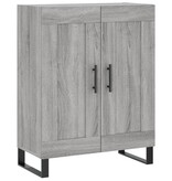 VidaXL Dressoir 69,5x34x90 cm bewerkt hout grijs sonoma eikenkleurig