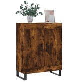 VidaXL Dressoir 69,5x34x90 cm bewerkt hout gerookt eikenkleurig