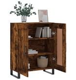 VidaXL Dressoir 69,5x34x90 cm bewerkt hout gerookt eikenkleurig