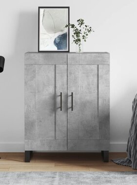 VidaXL Dressoir 69,5x34x90 cm bewerkt hout betongrijs