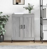 VidaXL Dressoir 69,5x34x90 cm bewerkt hout grijs sonoma eikenkleurig