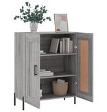 VidaXL Dressoir 69,5x34x90 cm bewerkt hout grijs sonoma eikenkleurig