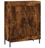 VidaXL Dressoir 69,5x34x90 cm bewerkt hout gerookt eikenkleurig