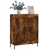 VidaXL Dressoir 69,5x34x90 cm bewerkt hout gerookt eikenkleurig