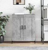 VidaXL Dressoir 69,5x34x90 cm bewerkt hout betongrijs