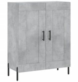 VidaXL Dressoir 69,5x34x90 cm bewerkt hout betongrijs