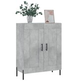 VidaXL Dressoir 69,5x34x90 cm bewerkt hout betongrijs