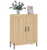 VidaXL Dressoir 69,5x34x90 cm bewerkt hout sonoma eikenkleurig
