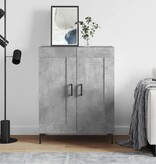 VidaXL Dressoir 69,5x34x90 cm bewerkt hout betongrijs