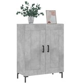 VidaXL Dressoir 69,5x34x90 cm bewerkt hout betongrijs