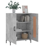 VidaXL Dressoir 69,5x34x90 cm bewerkt hout betongrijs