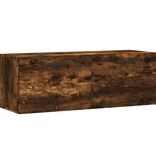 VidaXL Wandkast 100x36,5x35 cm bewerkt hout gerookt eikenkleurig