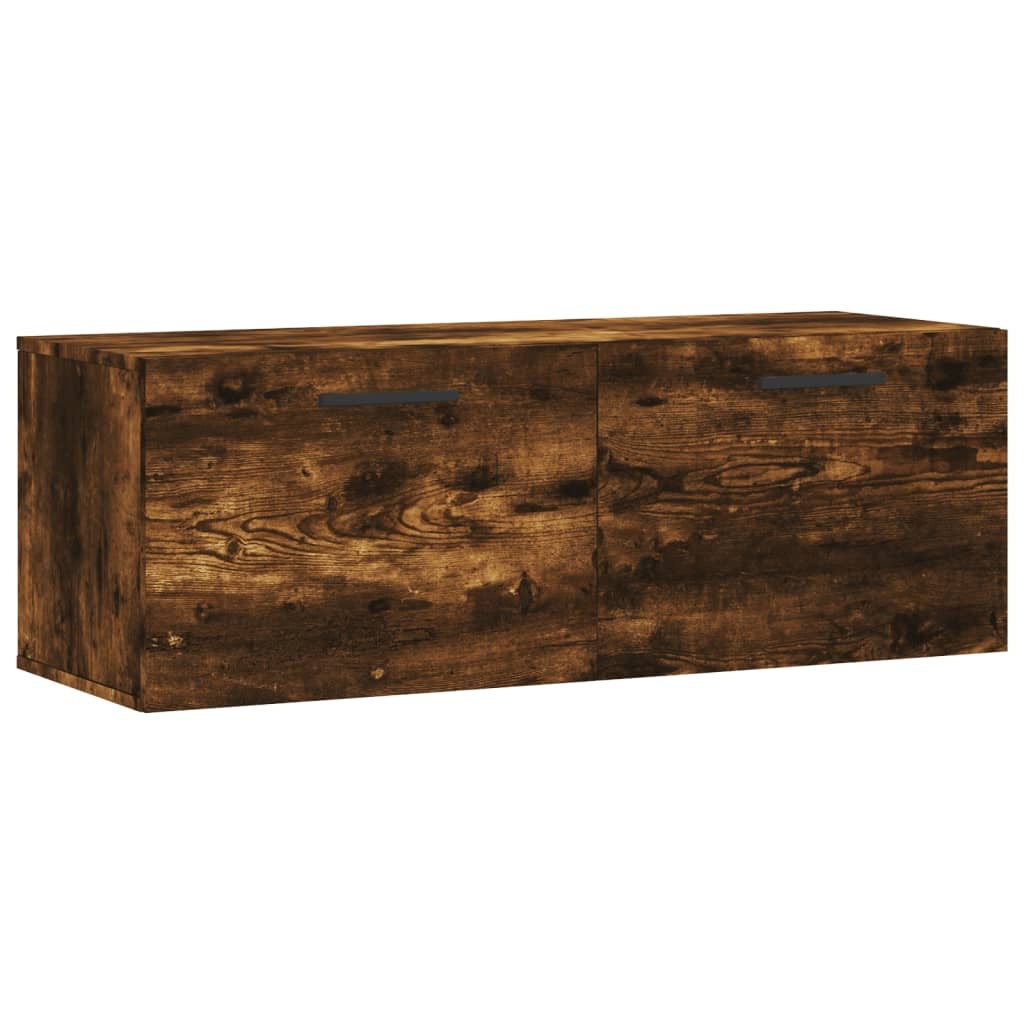 VidaXL Wandkast 100x36,5x35 cm bewerkt hout gerookt eikenkleurig