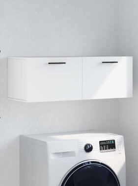 VidaXL Wandkast 100x36,5x35 cm bewerkt hout wit