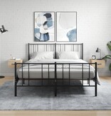 VidaXL Nachtkastjes 2 st wandgemonteerd 35x35x20 cm sonoma eikenkleur