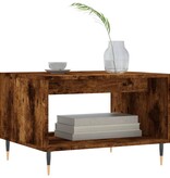 VidaXL Salontafel 60x50x40 cm bewerkt hout gerookt eikenkleurig