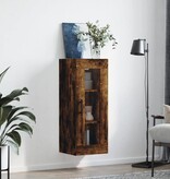 VidaXL Hangkast 34,5x34x90 cm gerookt eikenkleurig