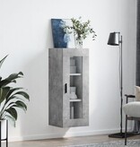 VidaXL Wandkast 34,5x34x90 cm betongrijs