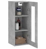 VidaXL Wandkast 34,5x34x90 cm betongrijs