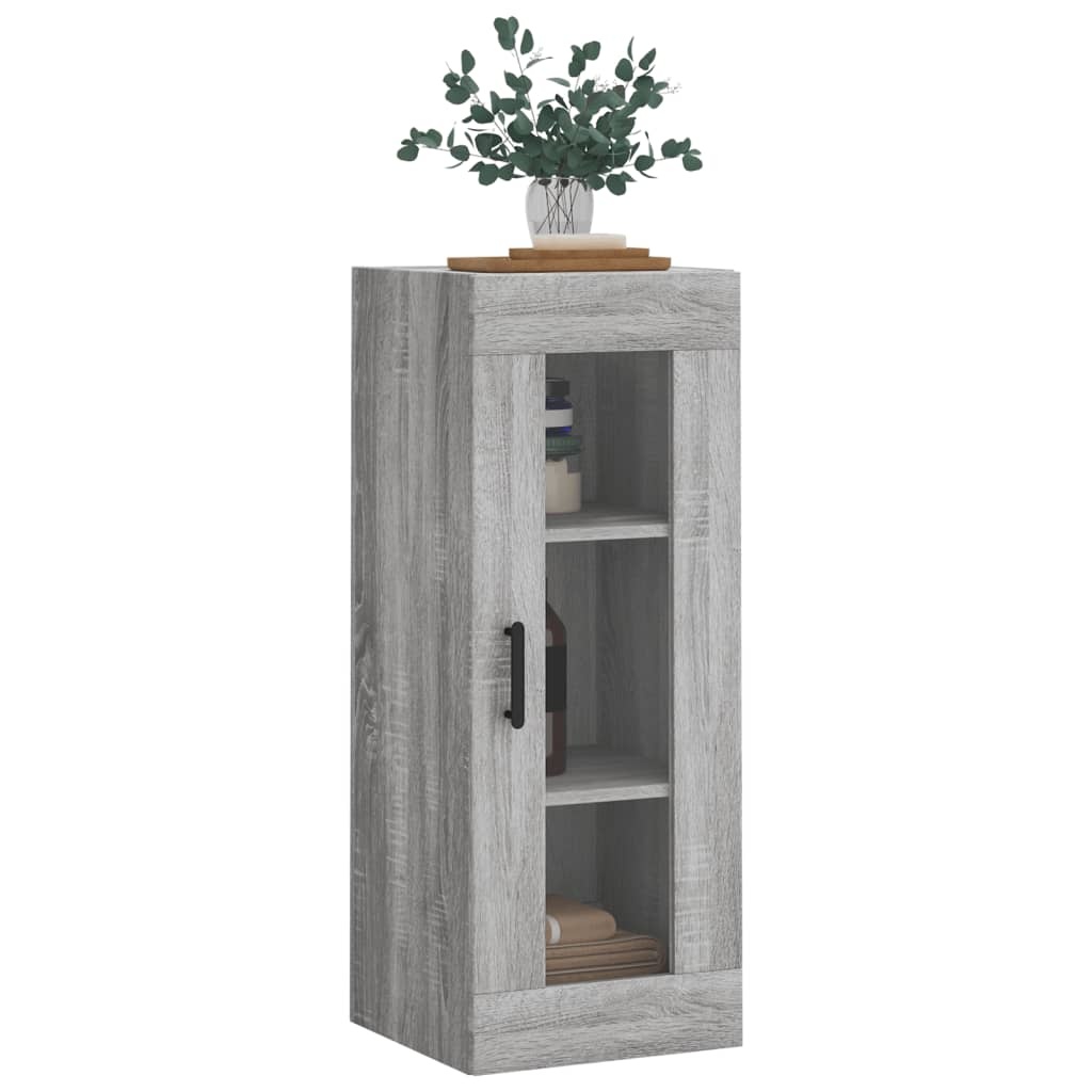 VidaXL Wandkast 34,5x34x90 cm grijs sonoma eikenkleurig