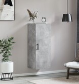 VidaXL Hangkast 34,5x34x90 cm betongrijs