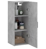 VidaXL Hangkast 34,5x34x90 cm betongrijs