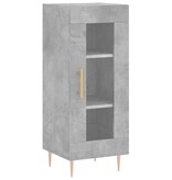 VidaXL Dressoir 34,5x34x90 cm bewerkt hout betongrijs