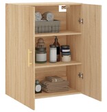VidaXL Wandkast 69,5x34x90 cm sonoma eikenkleurig