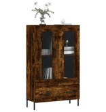 VidaXL Hoge kast 69,5x31x115 cm bewerkt hout gerookt eikenkleurig