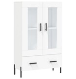 VidaXL Hoge kast 69,5x31x115 cm bewerkt hout wit