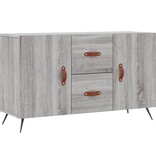 VidaXL Dressoir 100x36x60 cm bewerkt hout grijs sonoma eikenkleurig