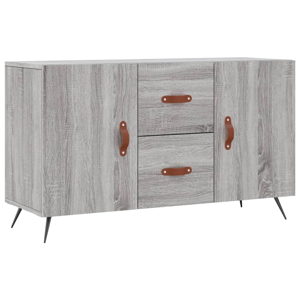 VidaXL Dressoir 100x36x60 cm bewerkt hout grijs sonoma eikenkleurig