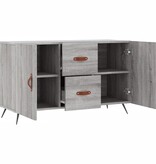 VidaXL Dressoir 100x36x60 cm bewerkt hout grijs sonoma eikenkleurig