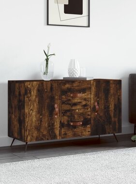 VidaXL Dressoir 100x36x60 cm bewerkt hout gerookt eikenkleurig