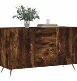 VidaXL Dressoir 100x36x60 cm bewerkt hout gerookt eikenkleurig