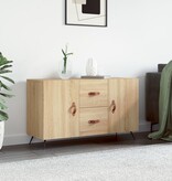 VidaXL Dressoir 100x36x60 cm bewerkt hout sonoma eikenkleurig