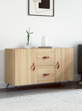 VidaXL Dressoir 100x36x60 cm bewerkt hout sonoma eikenkleurig