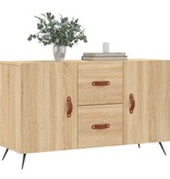 VidaXL Dressoir 100x36x60 cm bewerkt hout sonoma eikenkleurig