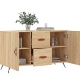 VidaXL Dressoir 100x36x60 cm bewerkt hout sonoma eikenkleurig