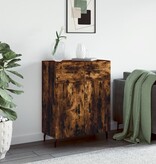 VidaXL Dressoir 69,5x34x90 cm bewerkt hout gerookt eikenkleurig