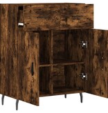 VidaXL Dressoir 69,5x34x90 cm bewerkt hout gerookt eikenkleurig