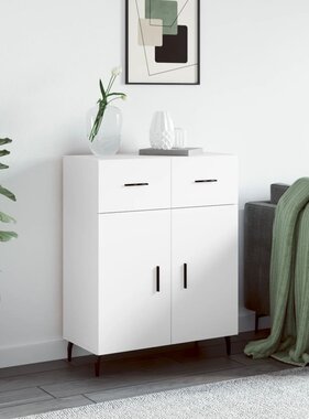 VidaXL Dressoir 69,5x34x90 cm bewerkt hout wit