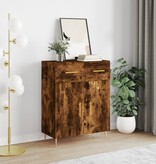 VidaXL Dressoir 69,5x34x90 cm bewerkt hout gerookt eikenkleurig