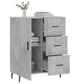 VidaXL Dressoir 69,5x34x90 cm bewerkt hout betongrijs