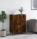 VidaXL Dressoir 69,5x34x90 cm bewerkt hout gerookt eikenkleurig